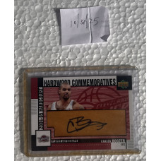 UD Carlos Boozer Autographed Hard Court 2004 NBA Card