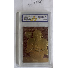 Merrick Mint Tom Brady Autographed 2006 NFL Gold Card WCG Grade 10
