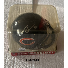 Riddell Brian Urlacher Autographed Mini Helmet app 6" with COA