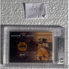 UD Kobe Bryant 2002 Game Floor NBA Card Beckett Graded 8.5